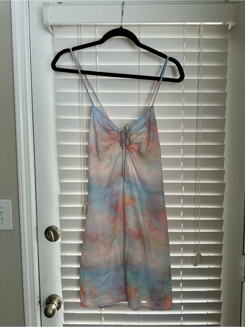 Skylar + Madison Pastel Watercolor Tie-Front Slip - Multicolor